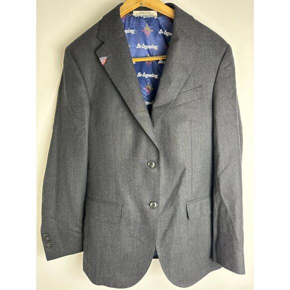 Joseph Abboud Women's 8 36 R Tollegno 1900 Italian Wool Blazer Suit Black NWOT - Picture 6 of 16